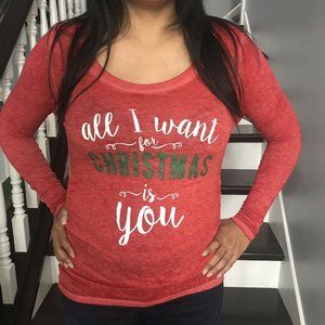 2 for $20 NEW Maternity Christmas Top Shirt Small